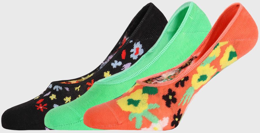3 PACK ponožiek Happy Socks Flower