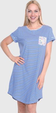 Dámska nočná košeľa Ralph Lauren Blue Stripe