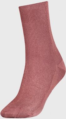 Dámske ružové ponožky Tommy Hilfiger Small rib