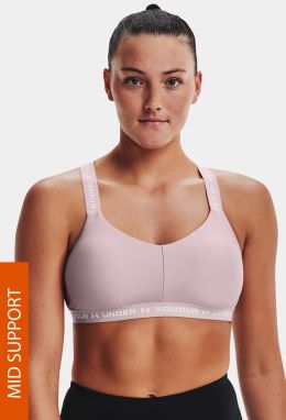 Ružová športová podprsenka Under Armour Crossback