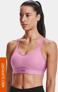 Ružová športová podprsenka Under Armour Infinity