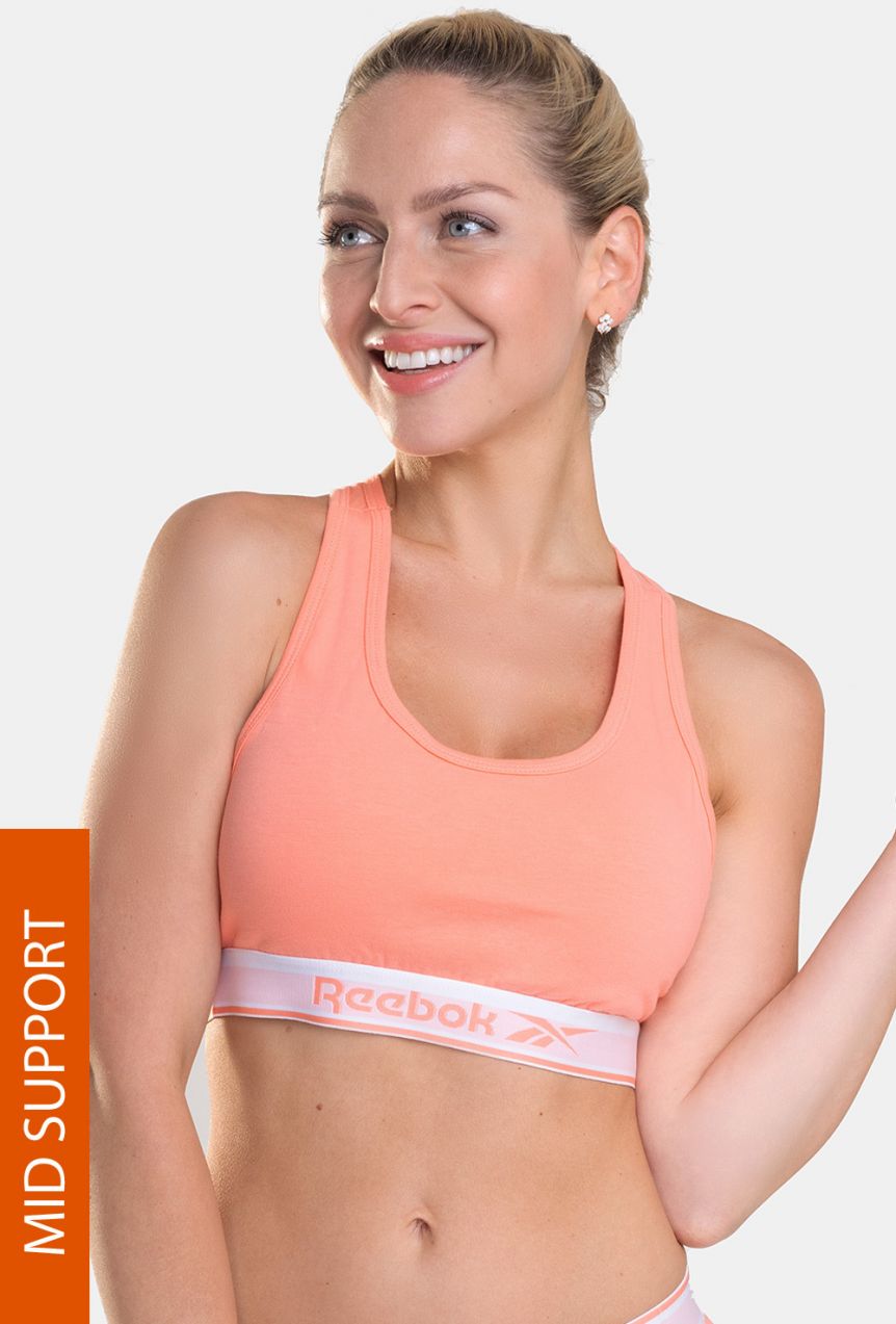 Športová podprsenka Reebok Grace korálová