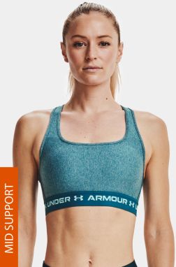 Tyrkysová športová podprsenka Under Armour Crossback Heather