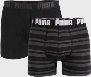 2 pACK čiernych boxeriek Puma Heritage Stripe