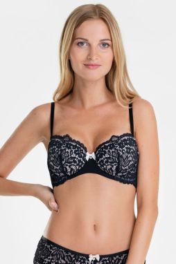 Podprsenka Hunkemöller Rose Black vystužená