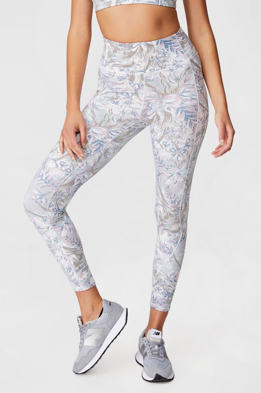 Dámske športové legíny Lifestyle Pocket Floral