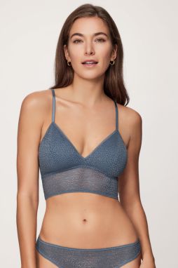 Podprsenka DKNY Racerback Bralette Vintage Blue