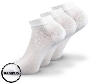 3 PACK bambusových ponožiek Desi biele