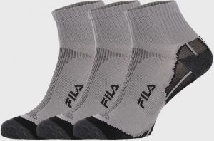3 PACK sivých ponožiek FILA Multisport