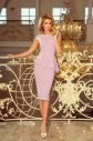 Staroružové midi šaty s peplum volánom galéria