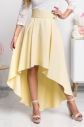 Žltá asymetrická sukňa galéria
