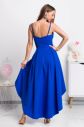 Modré asymetrické šaty galéria