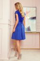 Modré krátke šaty s čipkou galéria