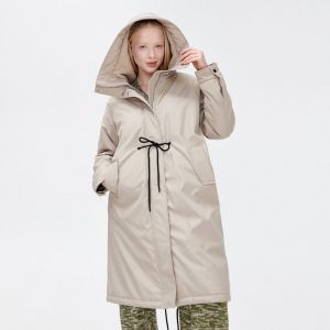 Cropp - Parka s kapucňou - Krémová