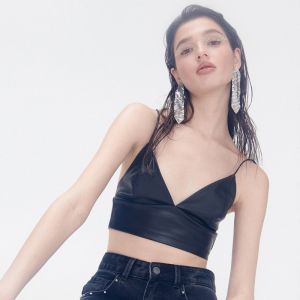 Cropp - Crop top - Čierna