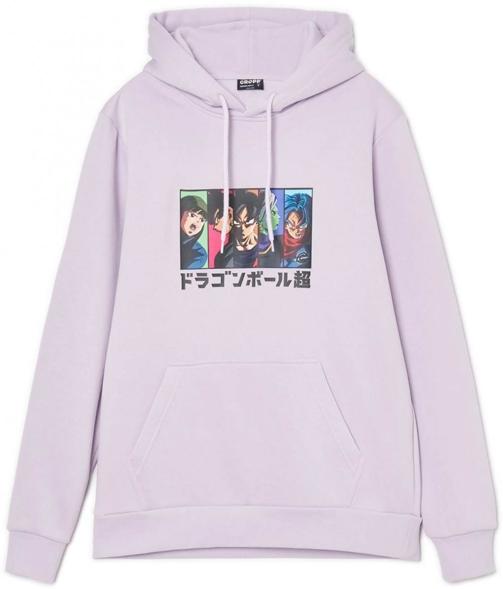 Cropp - Mikina s kapucňou Dragon Ball - Purpurová