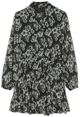 Cropp - Šaty s kvetinovým vzorom - Čierna