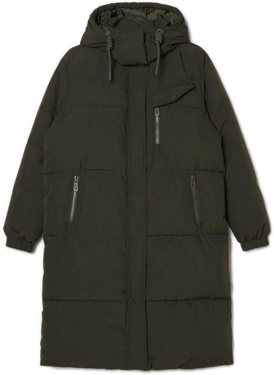 Cropp - Kabát s kapucňou - Khaki