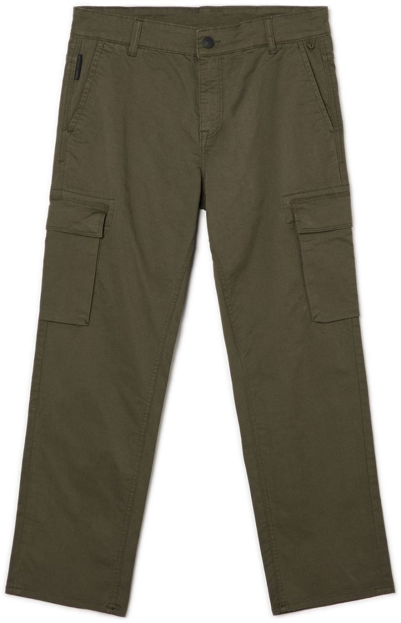 Cropp - Nohavice s cargo vreckami - Khaki