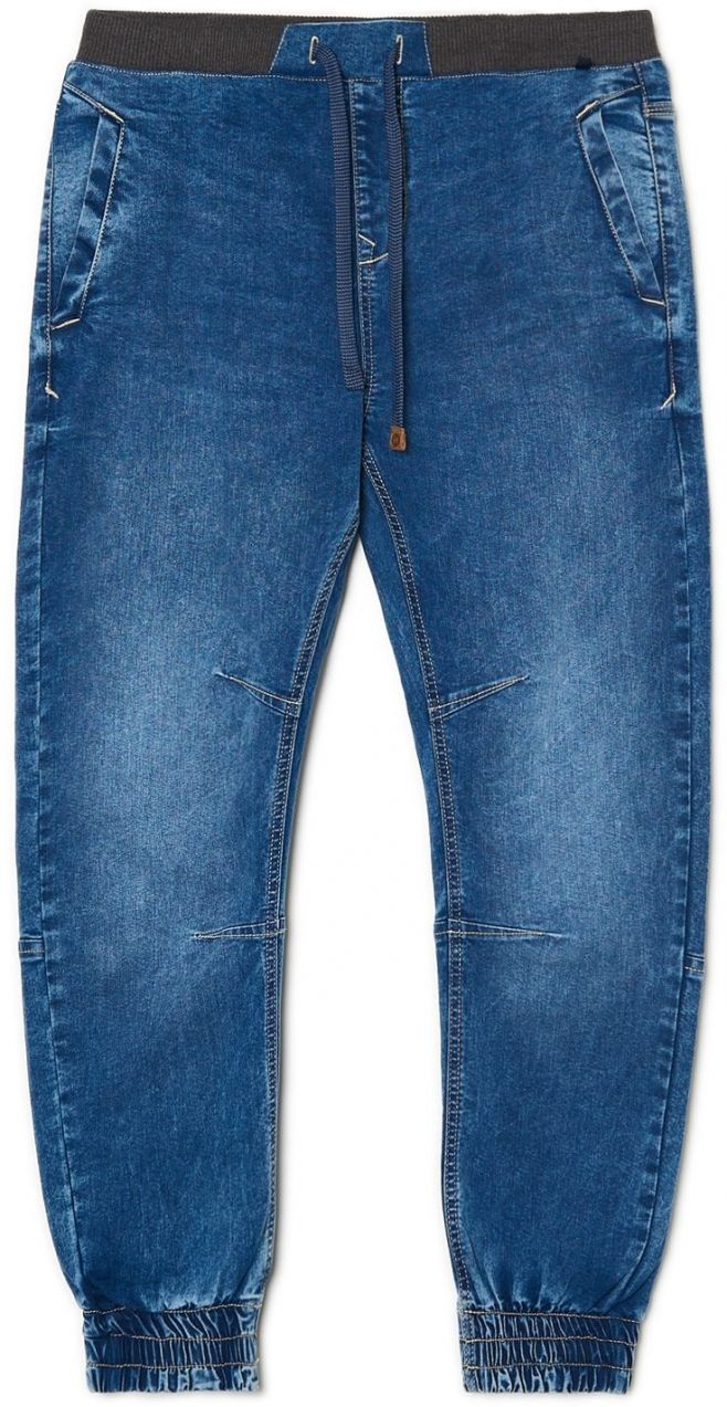 Cropp - Džínsové joggery - Modrá