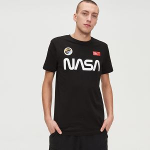 Cropp - Tričko s nápisom Nasa - Čierna