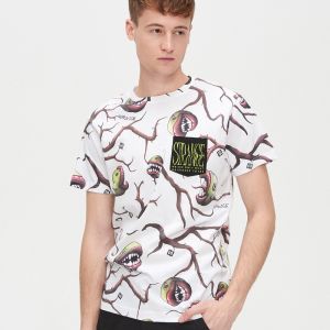 Cropp - Tričko z kolekcie Strange - Biela