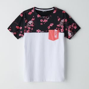 Cropp - Tričko s japonským motívom - Čierna