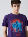 Cropp - Tričko Stranger Things - Purpurová galéria