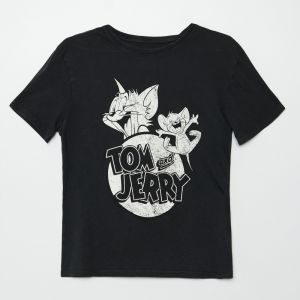 Cropp - Tričko s potlačou Tom and Jerry - Šedá