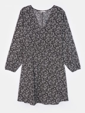 GATE Kvetované šaty pre plnoštíhle plus size