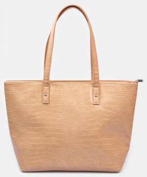 GATE Kabelka shopper z imitácie krokodílej kože