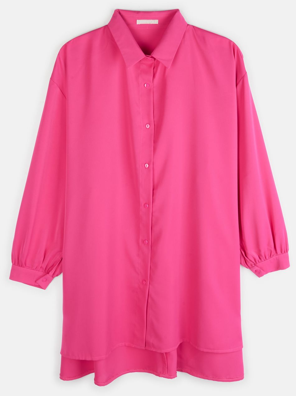 GATE Predĺžená blúzka s dlhým rukávom plus size