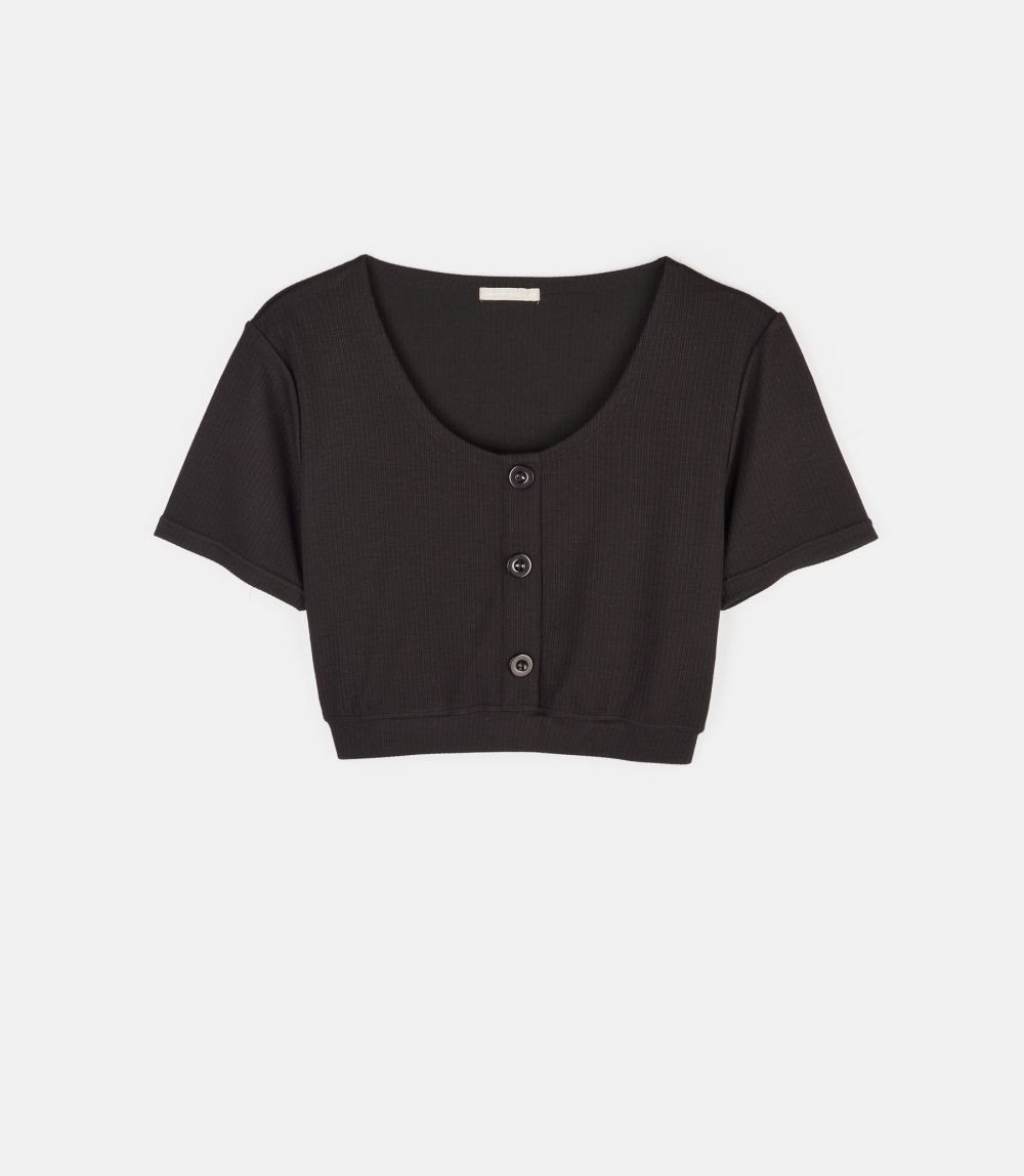 GATE Dámsky crop top plus size