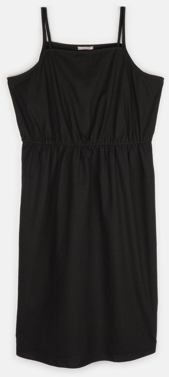 GATE Šaty z bavlnenej zmesi na ramienka plus size dámske