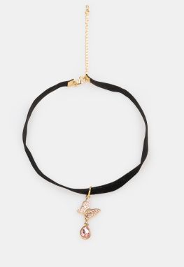 GATE Choker s motýlikovým príveskom