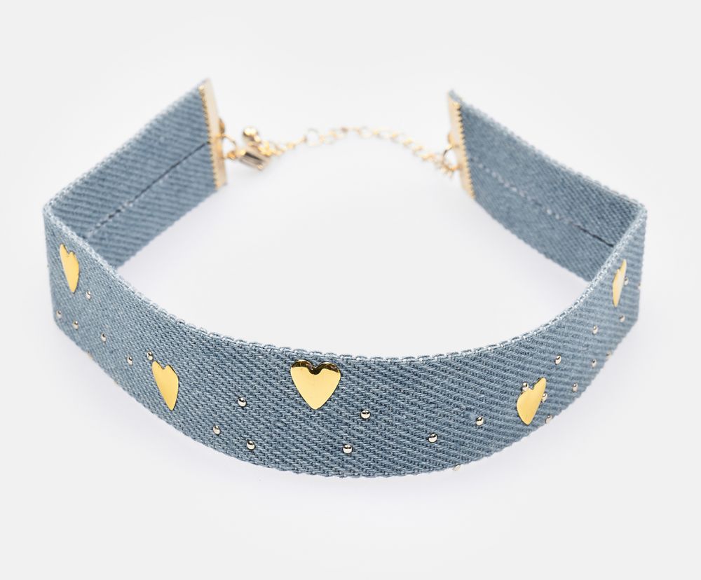 GATE Denimový choker