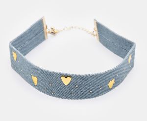 GATE Denimový choker
