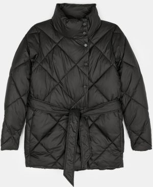 GATE Prešívaná zimná bunda s opaskom