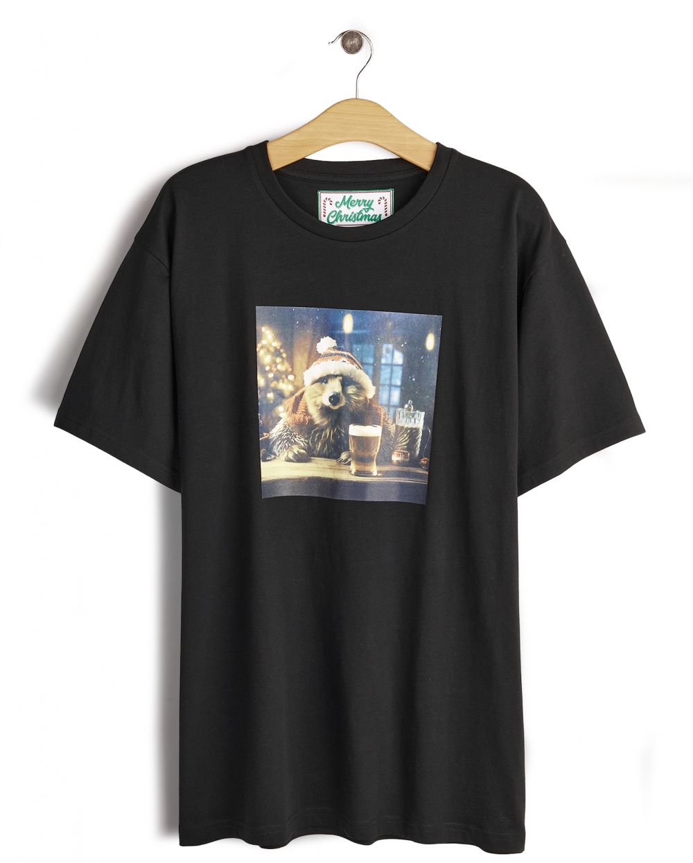 GATE Bavlnené tričko s vianočnou potlačou