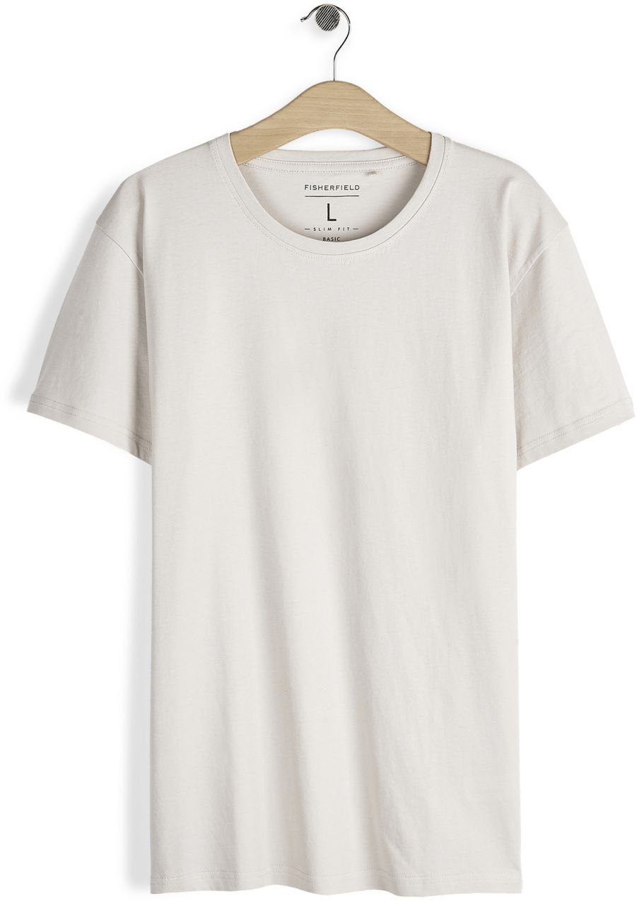 GATE Základné bavlnené tričko slim fit