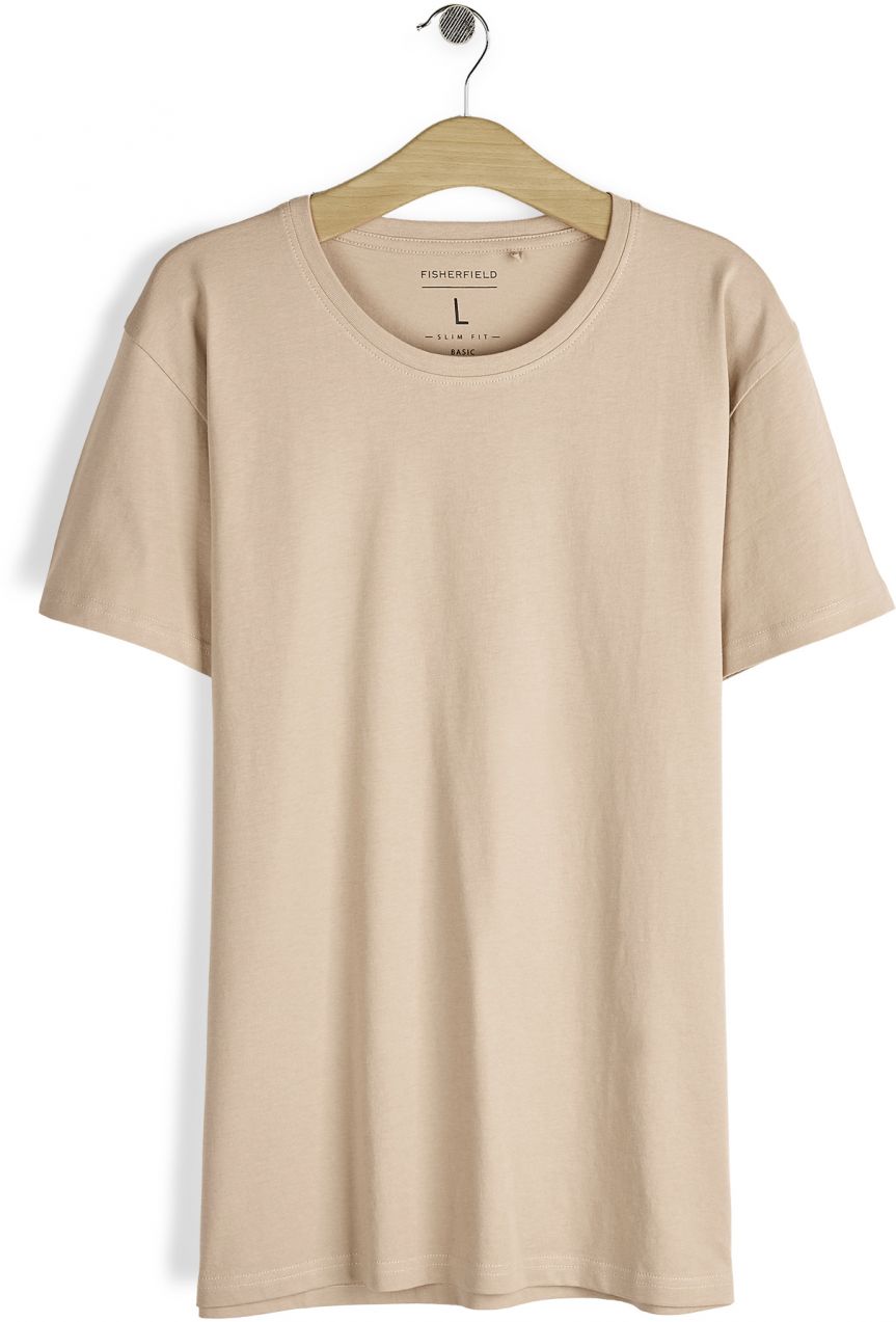 GATE Základné bavlnené tričko slim fit