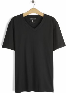 GATE Základné bavlnené tričko slim fit