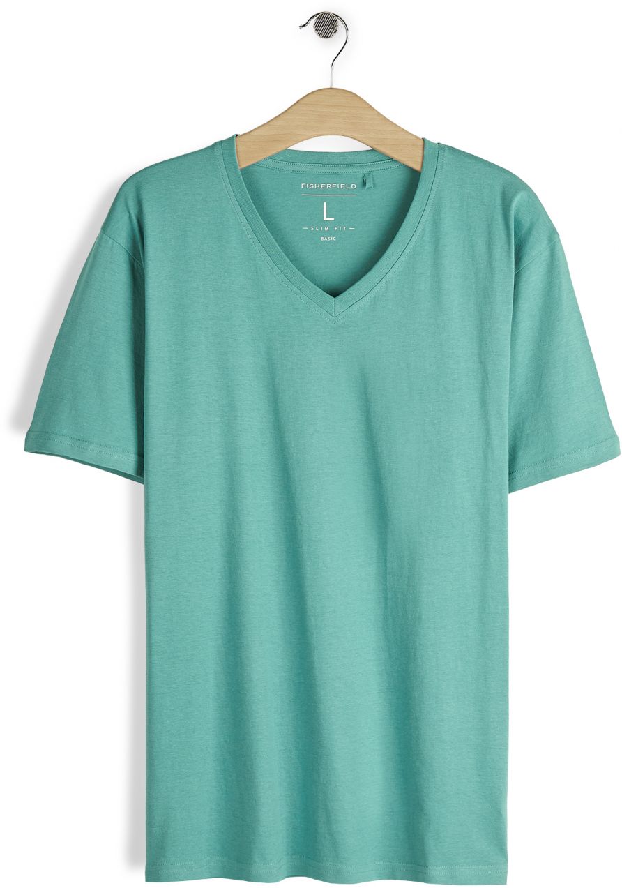 GATE Základné bavlnené tričko slim fit