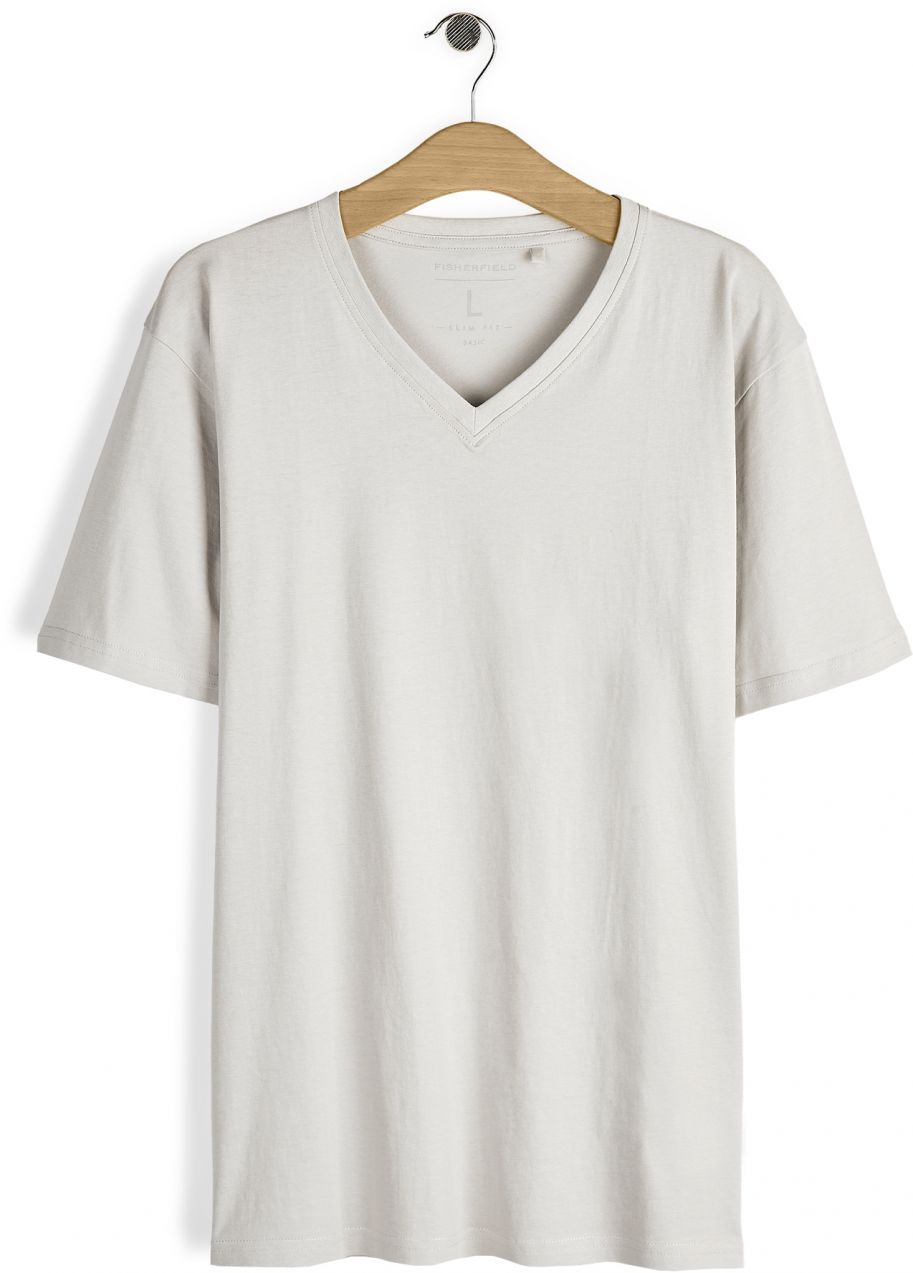 GATE Základné bavlnené tričko slim fit