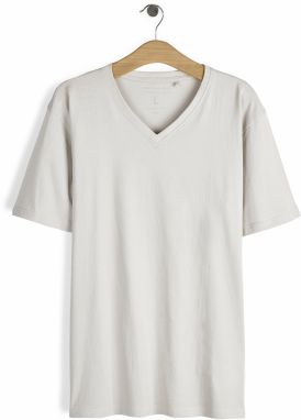 GATE Základné bavlnené tričko slim fit