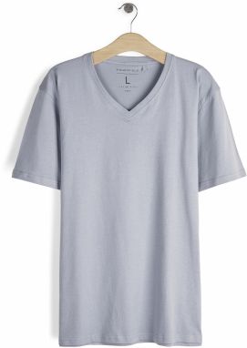 GATE Základné bavlnené tričko slim fit
