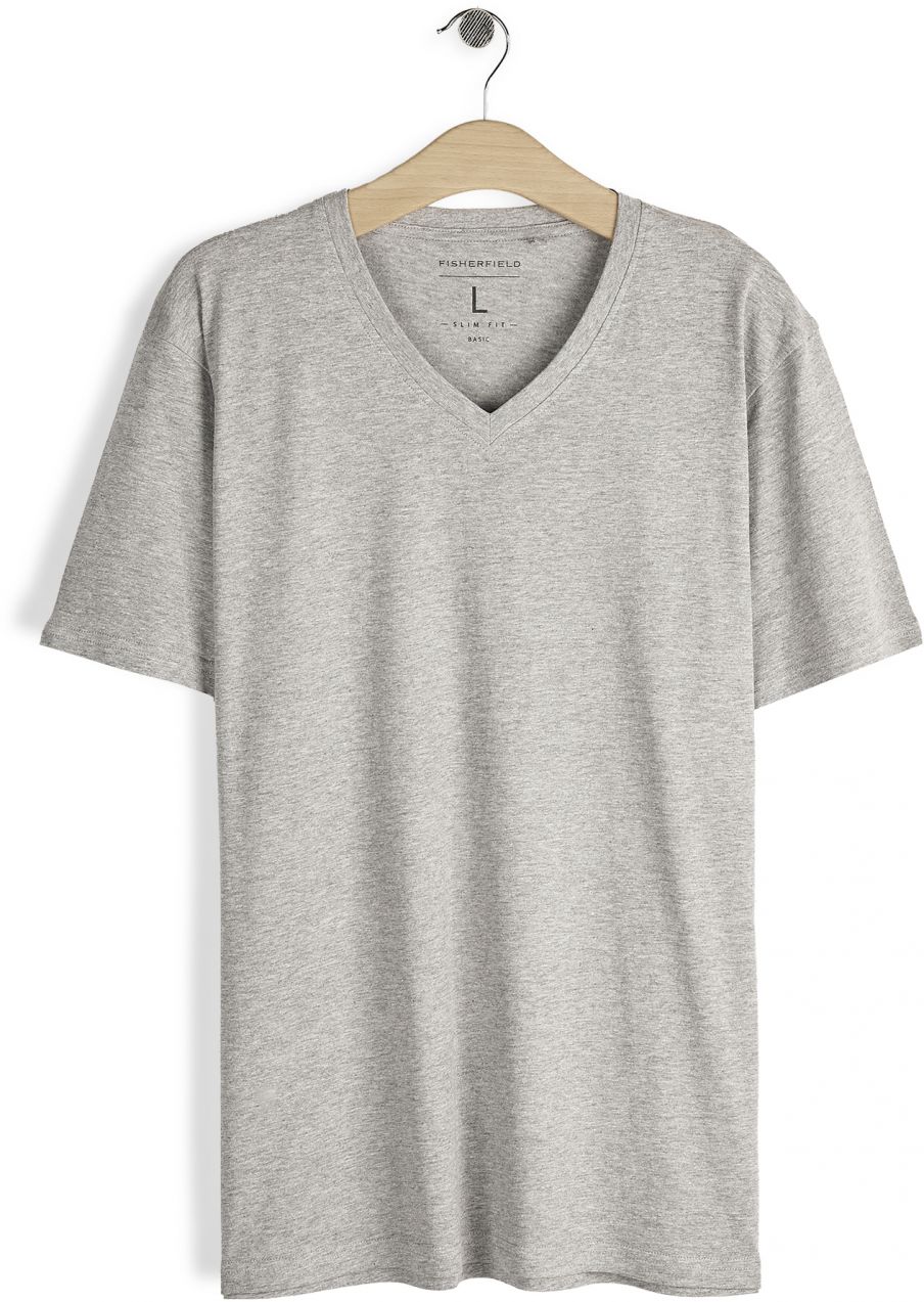 GATE Základné bavlnené tričko slim fit