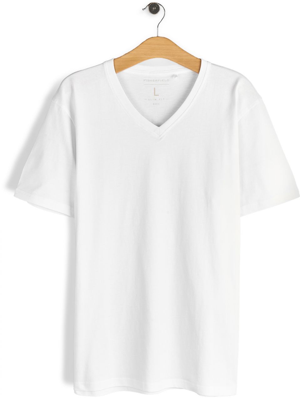 GATE Základné bavlnené tričko slim fit