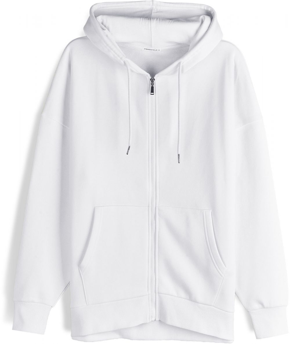 GATE Oversize mikina na zips s kapucňou