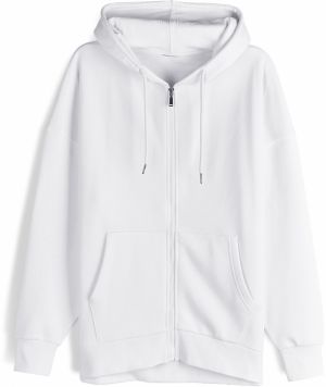 GATE Oversize mikina na zips s kapucňou